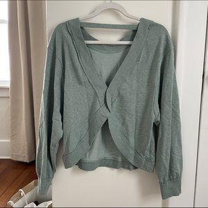 Anthropologie Open Back Sweatshirt